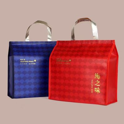 Sac en tissu non tissé recyclé pour le shopping, sac de shopping réutilisable écologique personnalisé, sacs fourre-tout d'épicerie imprimés personnalisés avec logo