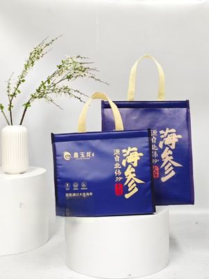 Sac en tissu non tissé recyclé pour le shopping, sac de shopping réutilisable écologique personnalisé, sacs fourre-tout d'épicerie imprimés personnalisés avec logo