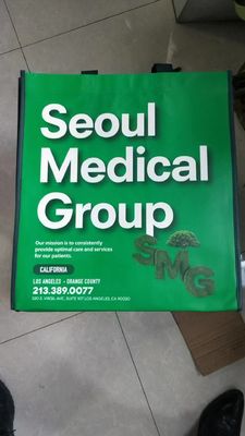 Sac en tissu non tissé recyclé pour le shopping, sac de shopping réutilisable écologique personnalisé, sacs fourre-tout d'épicerie imprimés personnalisés avec logo