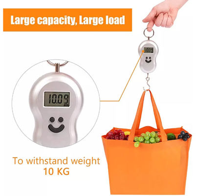 Sac de courses promotionnel personnalisé en tissu PP tissé 120 g/m² pour supermarché, fruits, légumes, viandes, fruits de mer.