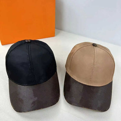 6 panneaux de luxe Noir Blanc coton non structuré Baseball Papa Chapeau Chapeau Sport Plain Avec Logo de Broderie personnalisé Pour Homme Femmes
