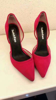 Sandales à talons hauts pliables à bout pointu pour femmes, chaussures à talons hauts, grande taille personnalisée, escarpins à talons hauts pour dames