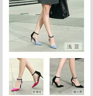 2025 OEM Vente directe de femmes à la mode de luxe authentique en cuir véritable noir Design de marque Talons hauts épais pliables