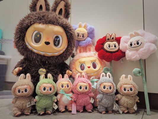 Boutique Officielle Popmart Legit Les Monstres Macaron Peluches Porte-clés Battement de cœur Boîtes Mystères Personnalisées Poupée Labubu Originale