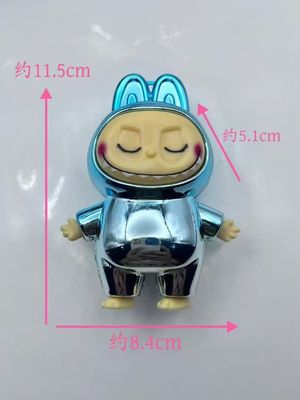 POP MART LABUBU V2 Ayez un ensemble de macarons en PVC série de visages en vinyle battement de cœur à la mode figure de jouet en peluche boîte à voile