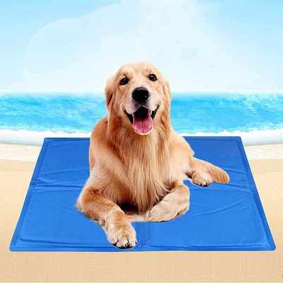 Tapis d'été de refroidissement de glace de soie de lavatrice pour animaux de compagnie tapis de refroidissement pliable pour chiens et chats