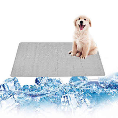 Mat de refroidissement pour chien lavable en gros Mat de refroidissement pour chiens en soie de glace Pet Self Dog Cooling Pad pour sièges d'auto intérieurs et extérieurs