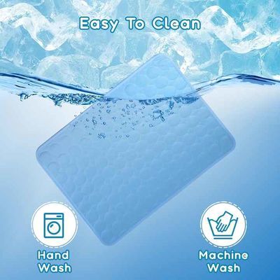 Tapis rafraîchissant moderne d'été pour animaux de compagnie - Tapis de glace en fibre respirante et lavable pour temps chaud - Idéal pour les voyages pour chats/chiens