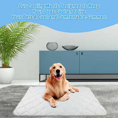 Lit rafraîchissant pour animaux de compagnie, coussin rafraîchissant réversible pour animaux de compagnie, coussins rafraîchissants lavables pour chiens et chats, coussins de couchage d'été