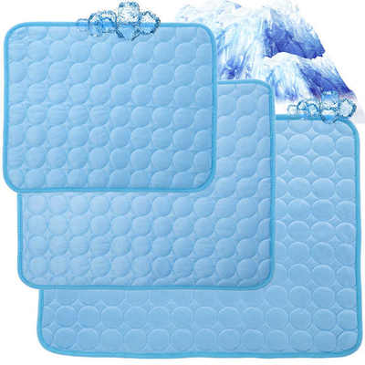 Mat de glace en soie lavable en gros Auto-refroidissement Mat de lit recyclable pour chiens