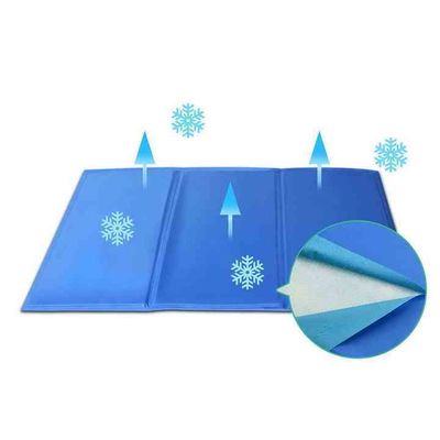 Réfrigération d'été Tapis pour animaux de compagnie en latex PVC et nylon Lit pour chat et chien avec glace Soie fraîche