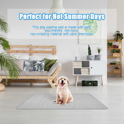Réfrigération d'été Tapis pour animaux de compagnie en latex PVC et nylon Lit pour chat et chien avec glace Soie fraîche