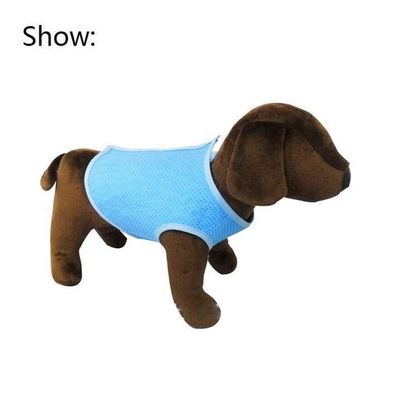 Manteau rafraîchissant pour chiens printemps été, vêtements avec matériau de copeaux de glace et laisse, gilet rafraîchissant pour chiens
